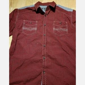 Tranquility & Mayhem Men's Button Up Shirt Size: Medium